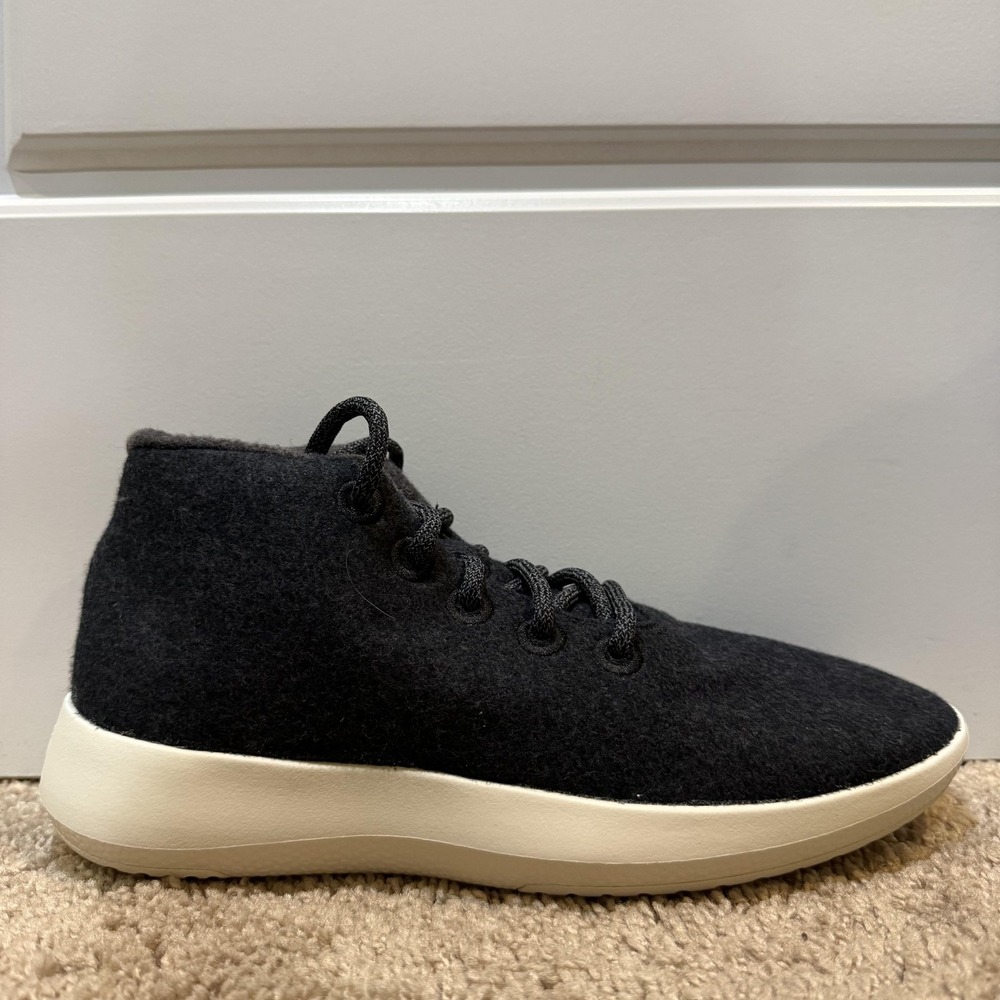 Allbirds Wool Runner Up Mizzle Shoes Womens Size 9 Gray Hightop Ankle Sneakers